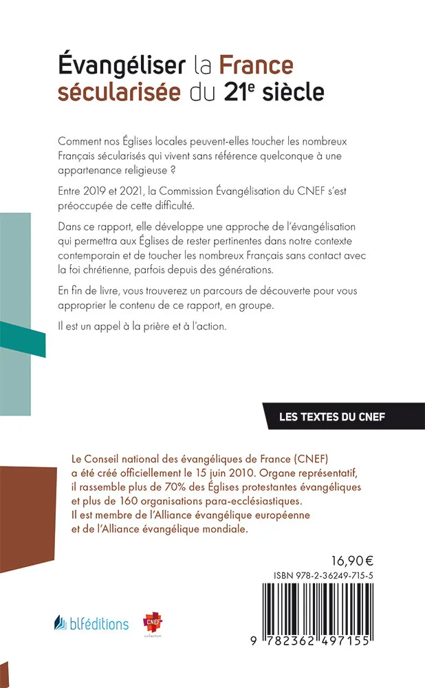 Évangéliser la France sécularisée du 21e siècle - Les textes du CNEF