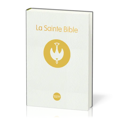 Bible à la Colombe Segond 1978, blanche - rigide, tranches or