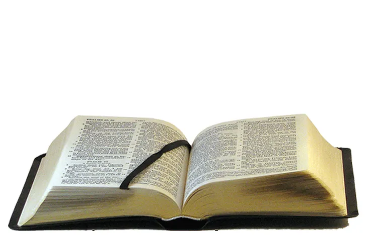 Anglais, Bible Darby, cuir, noir, tranche or