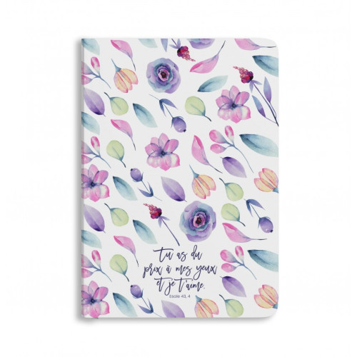 Carnet Floral - "Tu as du prix à mes yeux"