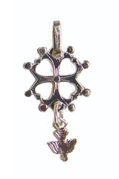 Croix Huguenote en argent 925 - 11mm - 0.4g