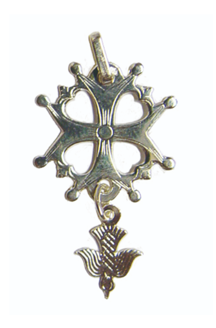 Croix Huguenote en argent 925 - 17 mm - 0.95 gr