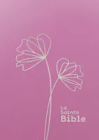 Bible Segond 1910, gros caractères, souple, vinyle rose - 2 rubans marque-pages