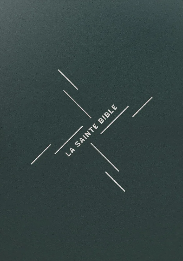 Bible Segond 1910, gros caractères, souple, vinyle vert - 2 rubans marque-pages