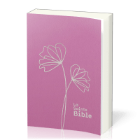 Bible Segond 1910, gros caractères, souple, vinyle rose - 2 rubans marque-pages