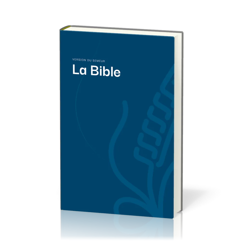 Bible Semeur 2015 compacte, couverture rigide bleue, tranche blanche