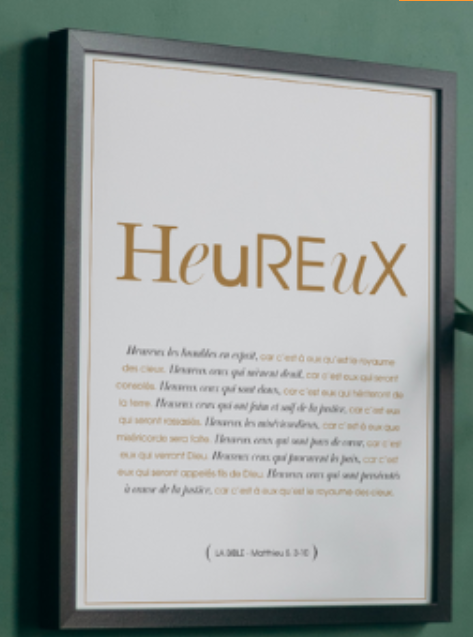 Affiche - Heureux