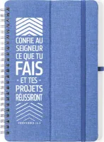 Carnet de notes support "Confie au Seigneur..." Proverbes 16.3