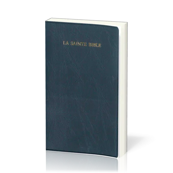 Bible Segond 1910, compacte, marine, onglets - couverture souple, flexa, avec onglets
