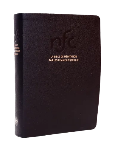 Bible NFC, Bible de méditation par les femmes d'Afrique - cuir noir, tranche or,coffret, paroles...