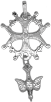 Croix Huguenote en argent 925 - 17mm - 1.15gr