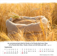 Vivre, avec méditations - Calendrier cartes postales, de table