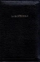 Bible Segond 1910, compacte, similicuir bleu marine, fermeture éclair - 1 ruban marque-pages