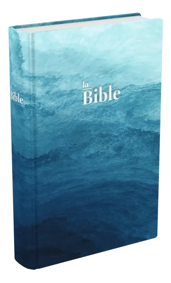 Bible Darby, format compact, bleu quadri - couverture rigide