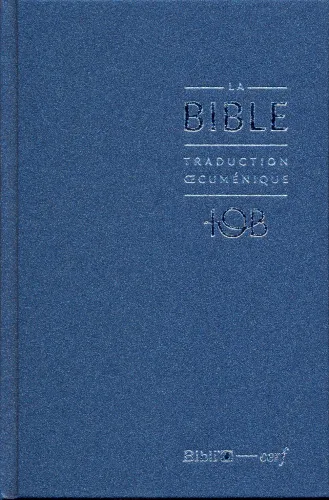Bible TOB 2010, compacte, bleu nuit - couverture rigide, skyvertex, avec livres deutérocanoniques...