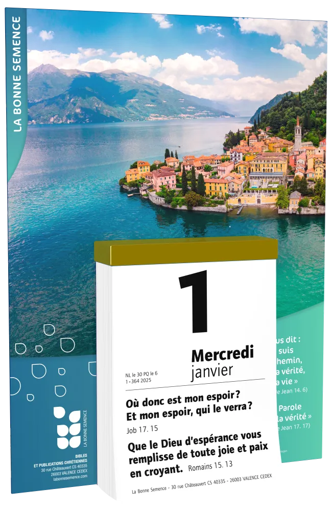Calendrier La Bonne Semence - mural, à effeuiller, support cartonné