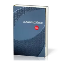 Bible Segond 1910, gros caractères, similicuir gris, onglets, tranche argent - 2 rubans...