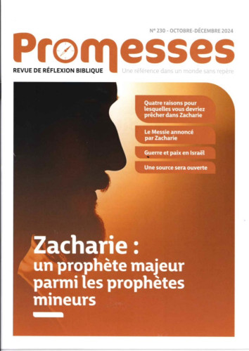 Revue Promesses n°230 Zacharie