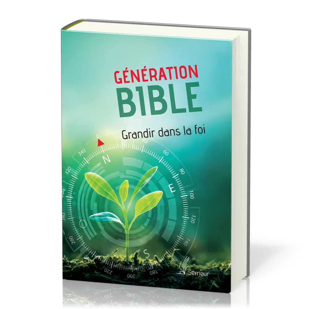 Bible d'étude Semeur, rigide verte - Génération - Grandir dans la foi