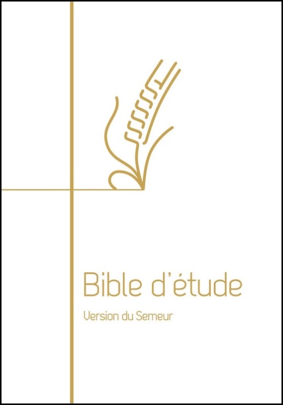 Bible d'étude, version Semeur, blanche - Couverture souple tranche dorée Bible d'étude, version Semeur, blanche - Couverture souple tranche dorée
