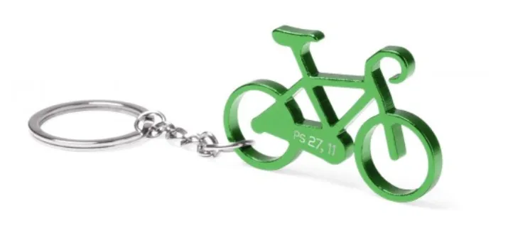 Porte-clé "Vélo" vert