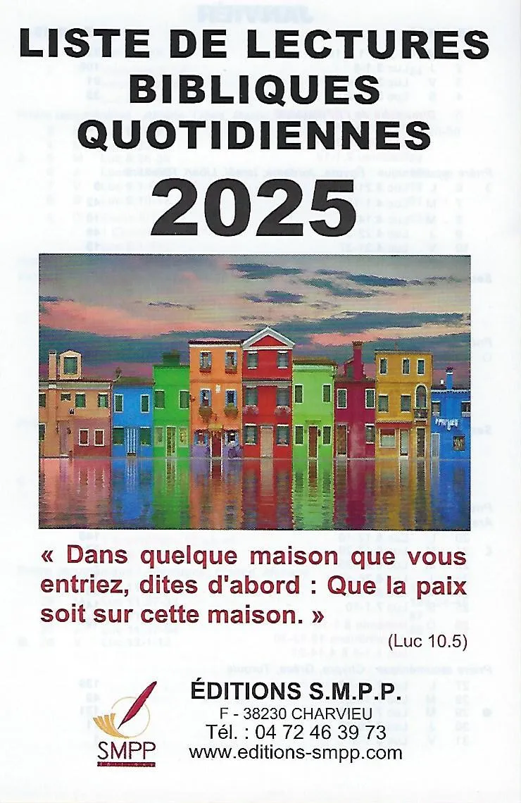 Liste de lectures bibliques 2027