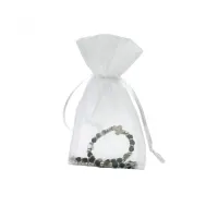 Bracelet de perles "Croix" noir