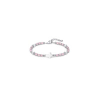 Bracelet de perles "Croix" - Rose ou Noir
