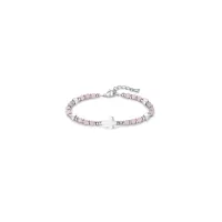Bracelet de perles "Croix"-Rose