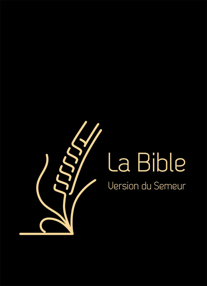 Bible Semeur 2015, gros caractères, noire, semi-souple textile, tranche dorée
