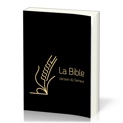 Bible Semeur 2015, gros caractères, noire, semi-souple textile, tranche dorée
