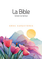 Bible Semeur 2015, gros caractères, blanche illustrée, semi-souple textile, tranche dorée