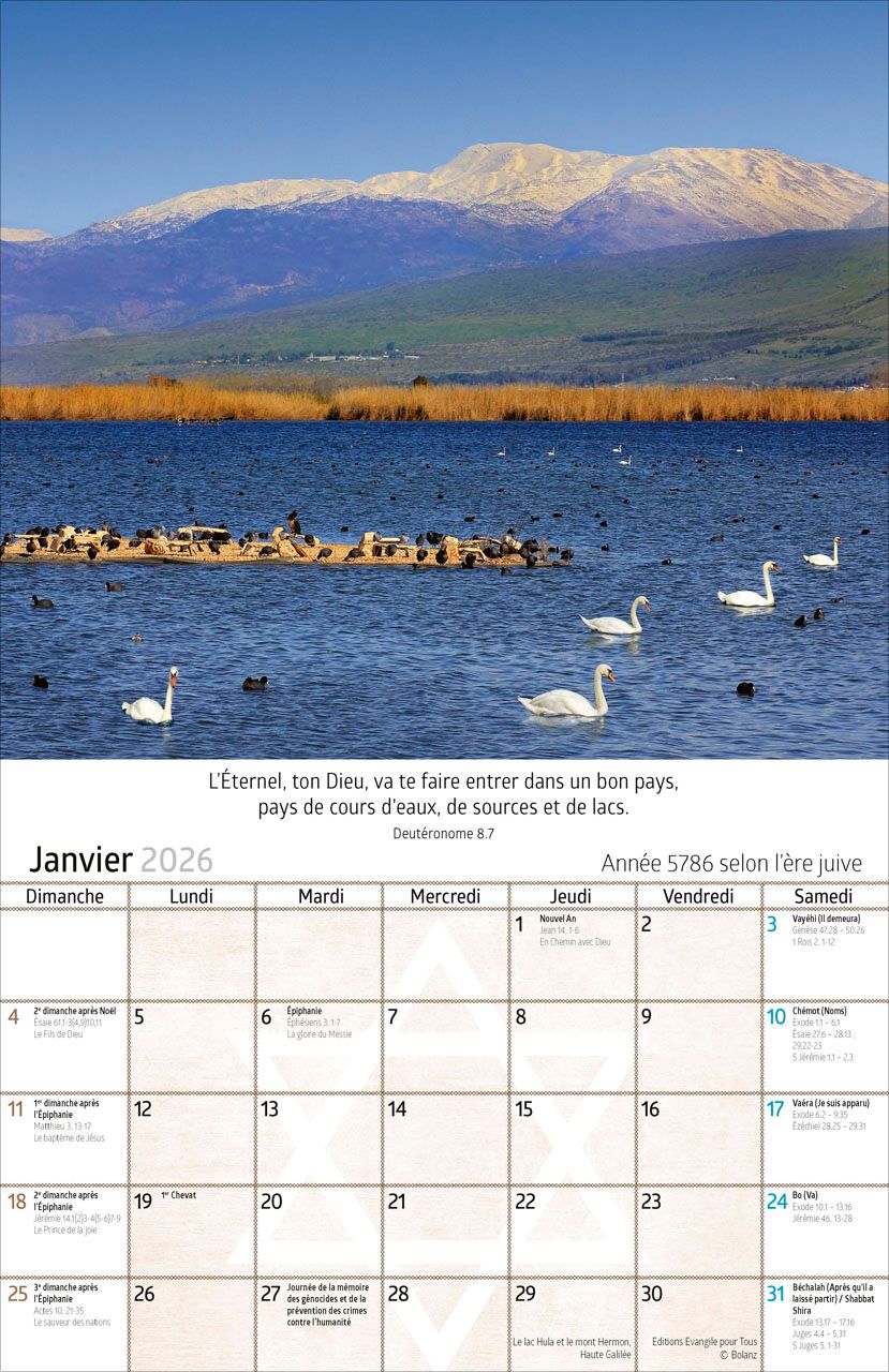 Israël - Calendrier mural