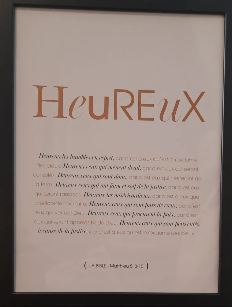 Cadre "Heureux"