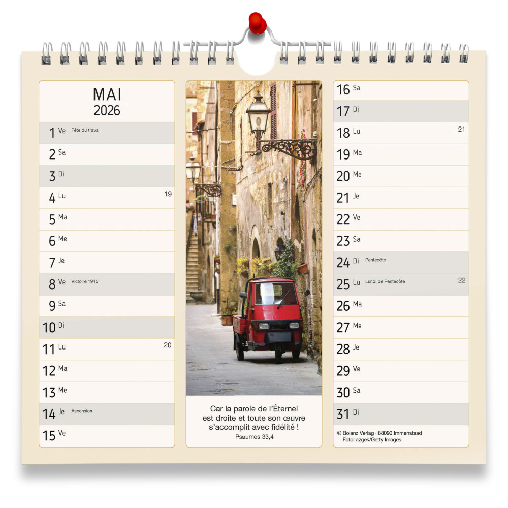 Partage - calendrier à suspendre