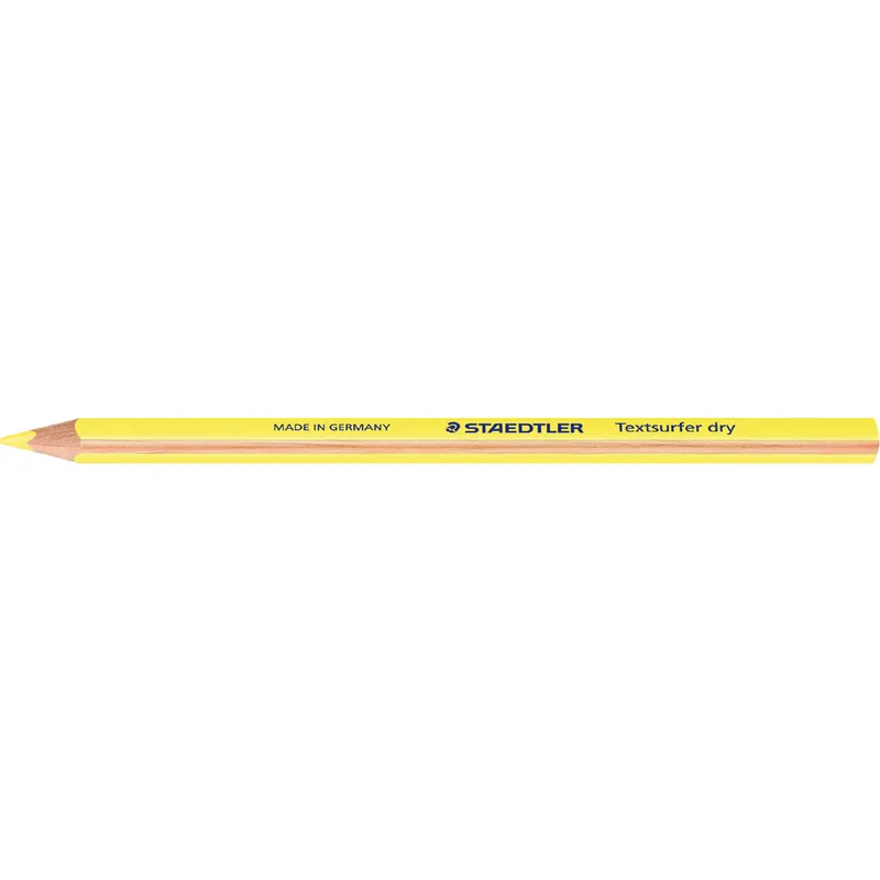 Crayon surligneur Staedtler à cire jaune - pour bible