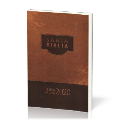 Espagnol, Bible RVR2020, brochée, marron - rústica marrón misionera 070