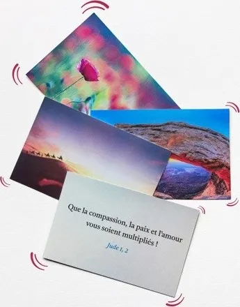 Coffret de 50 mini-cartes - 50 versets - Promesses de Dieu