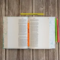 Bible Segond 21 Journal de bord - couverture rigide, toile imprimée motifs, jaspage