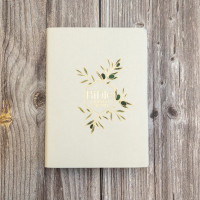 Bible Segond 21 Journal de bord -  couverture souple, toile blanche avec motifs dorés