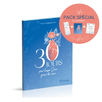 30 jours pour laisser Dieu guérir ton coeur - Pack - avec marque-page et poster