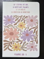 Carnet de notes Psaume 100: 5 - A5, blanc en PU touché gomme