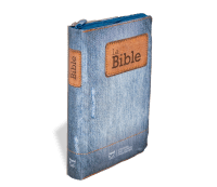 Bible Segond 21 compacte (Premium Style) - couverture souple toilée motif jeans, avec fermeture...