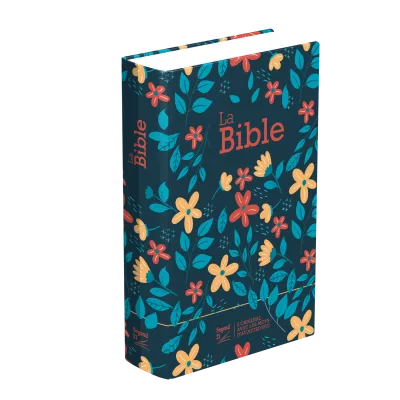 Bible Segond 21 compacte (Premium Style) - couverture rigide, toilée matelassée, motifs marguerites