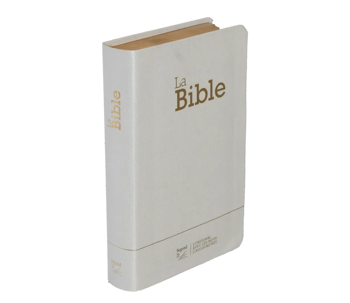 Bible Segond 21 compacte (Premium Style) - couverture souple toile blanche, avec tranches dorées...