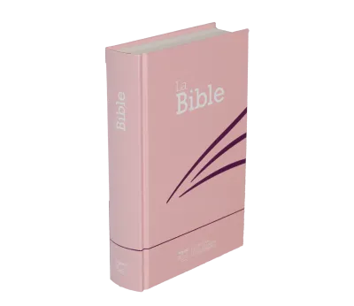 Bible Segond 21 compacte - Couverture rigide skivertex rose guimauve