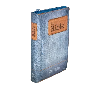 Bible Segond 21 compacte (Premium Style) - couverture souple toilée motif jeans, avec fermeture...