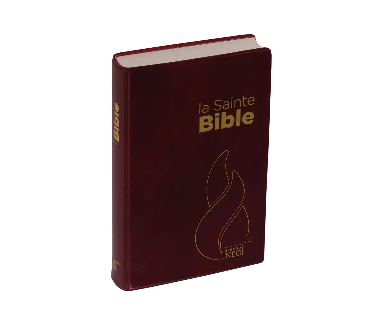 Bible Segond NEG, compacte, grenat - couverture souple, flexa