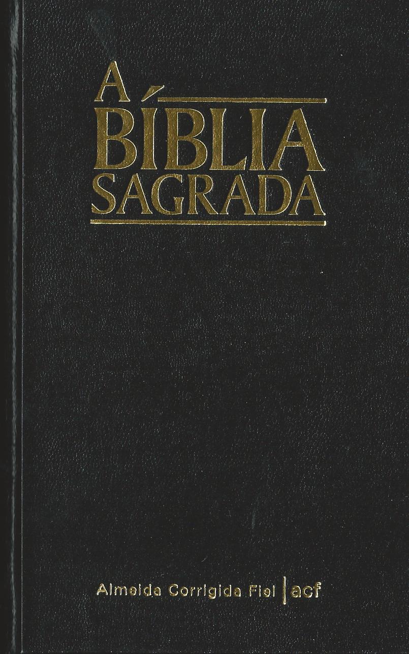 Portugais, Bible du Brésil Almeida Corrigida Fiel, moyen format, noire - Almeida Corrigida Fiel