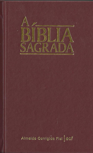 Portugais, Bible Brésilien Almeida Corrigida Fiel, rouge, moyen format